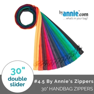 #4.5 By Annie's (30" Double-Slide Handbag Zippers)
