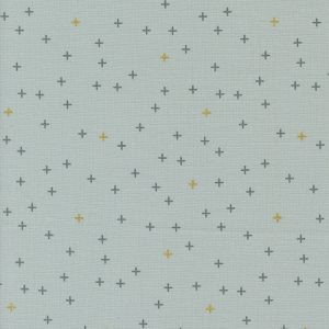 A Bit of a Plus Metallic in Silver // Shimmer by Moda (1/4 yard)