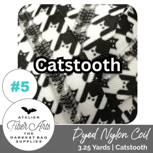 'Catstooth' | Nylon Coil Zipper  | SIZE#5* (3.25 Yards)