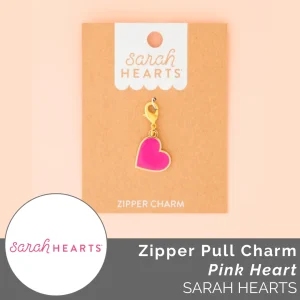 Zipper Charm: Pink Heart